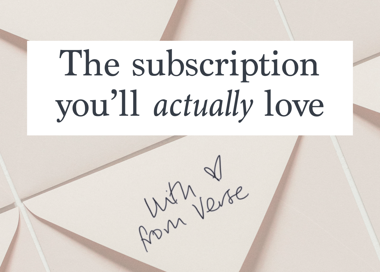 A Verse gift subscription